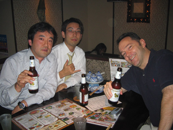 My publishers taking me out for beers. Thanks!