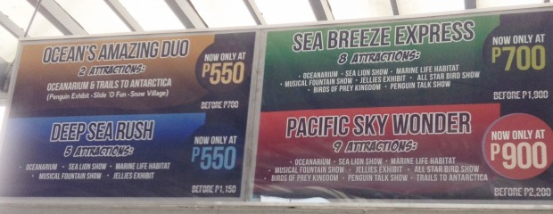 Manila Ocean Park Pricing