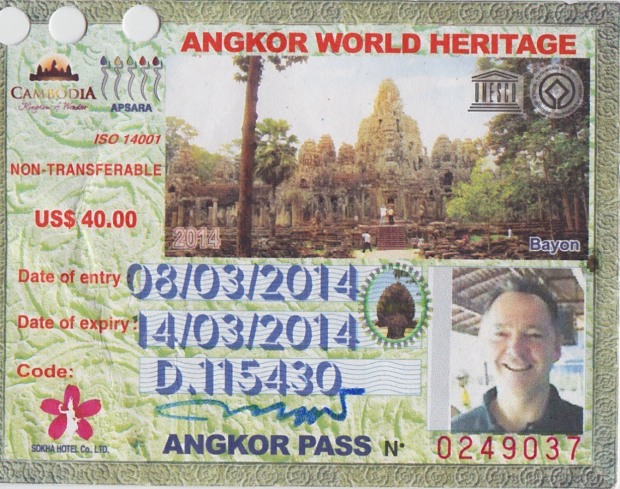 $40 is a small price to pay for 3 days at Angkor!