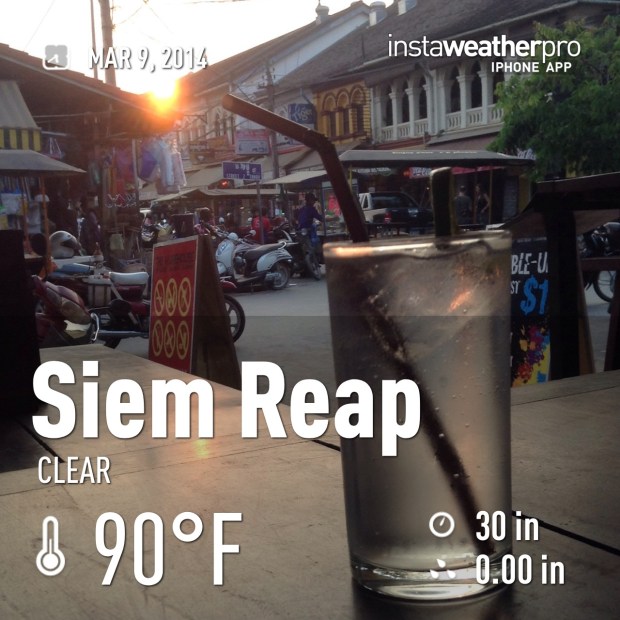 Happy Hour G&Ts at Siem Reap market area